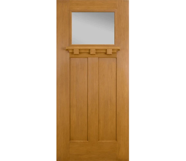 Valparaiso Craftsman Light Fiberglass Entry Door