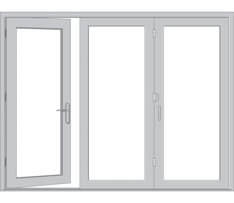 Valparaiso Pella Architect Reserve Series Contemporary Bifold Patio Door